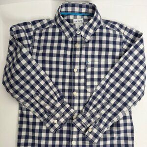 Boy's Gingham Long-Sleeve Dress Shirt from Carter's